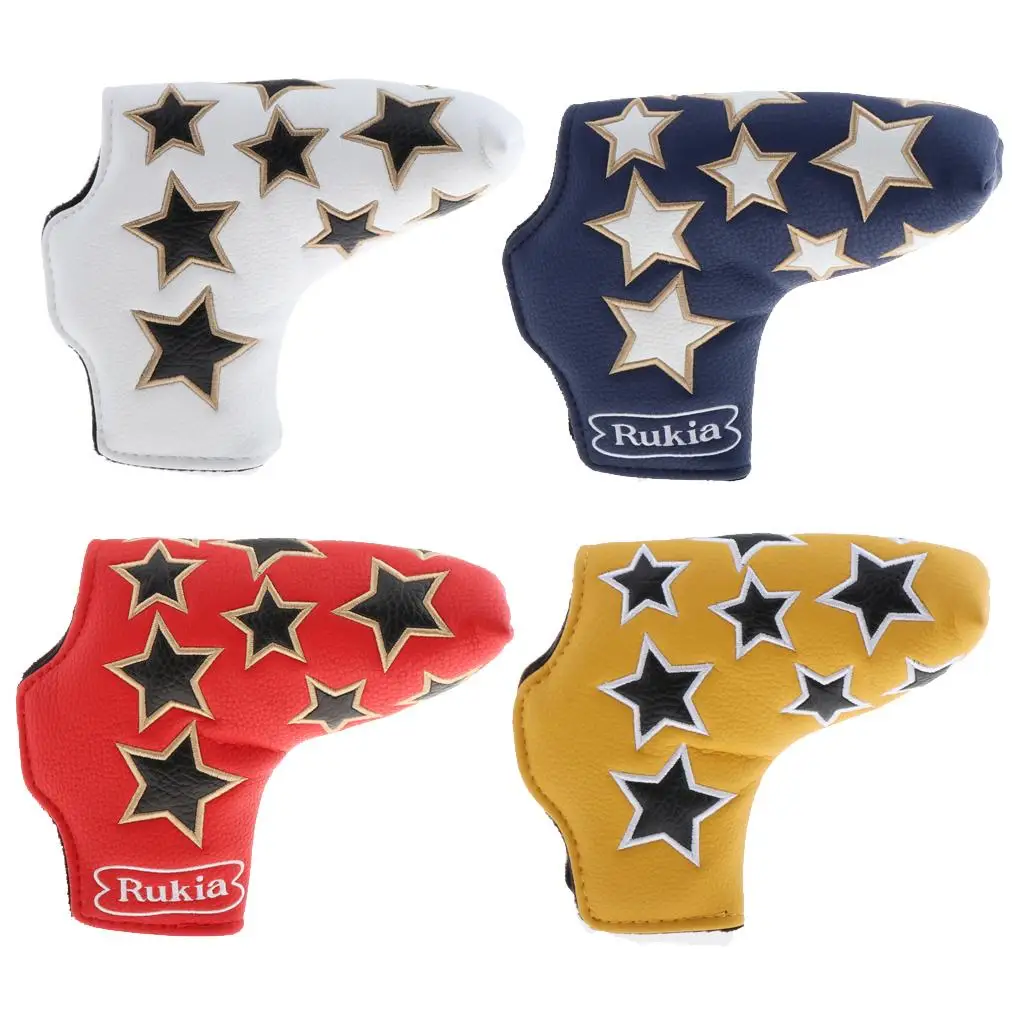 

Embroidery Star Pattern Blade Putter Headgear Golf Club covers for head For The