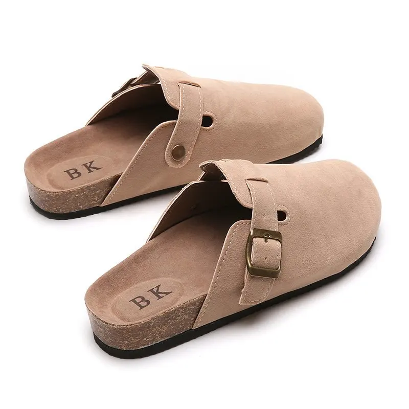 2022 Spring and Autumn Women's Slippers Fashion Round Toe Slippers Couple Slippers Man Outdoor Casual Shoes Women Suede Slides