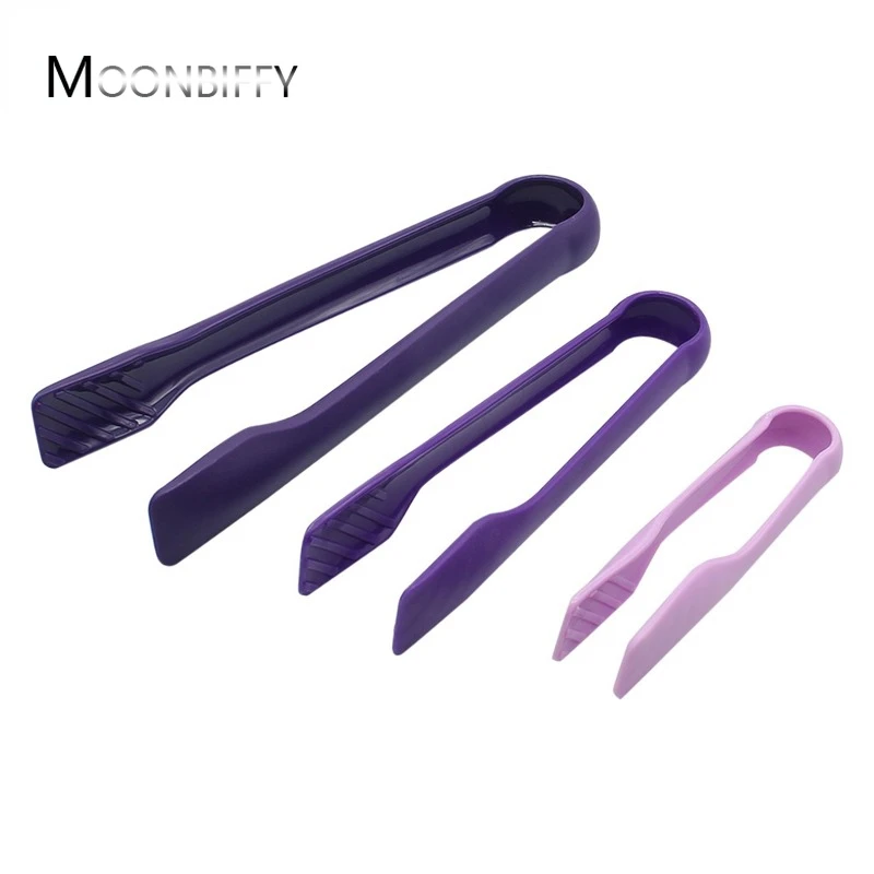 

3Pcs/Set Plastic Food Kitchen Tongs Non-slip Cooking Clip Clamp BBQ Salad Tools Grill Kitchen Accessories