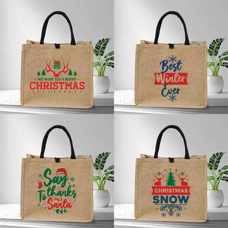 Лучшая зимняя повседневная Льняная сумка-тоут большой вместимости женские