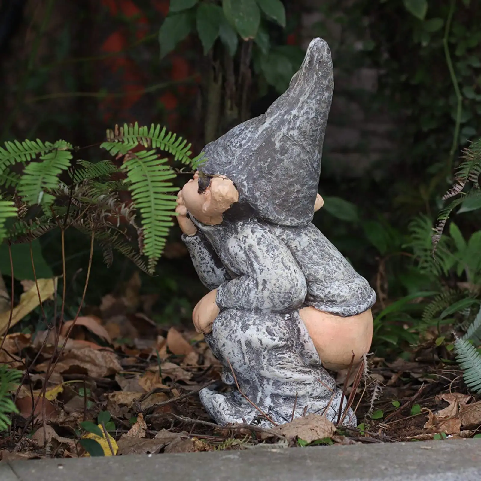 

Funny Garden Decoration Outdoor Doll Unusual Ornament Funny Pooping Gnome Cheeky Gnome