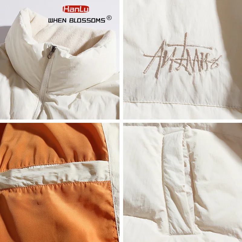 90% белый утиный воротник мужской и женский пуховик зимний 2023 новые утолщенные