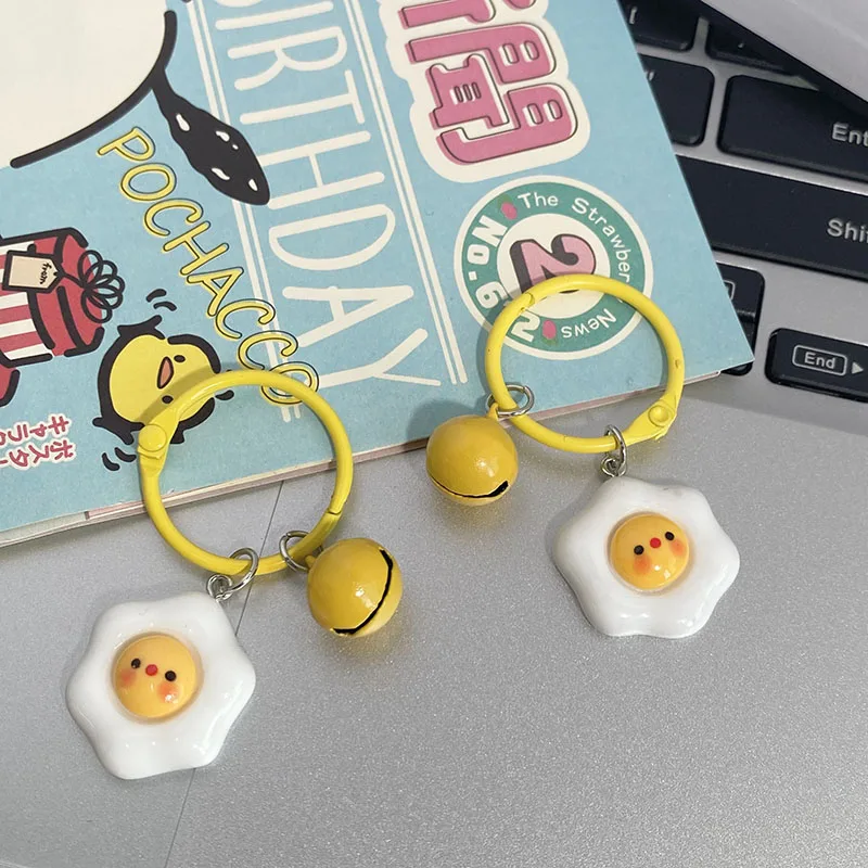 Милое кольцо-карточка с сыром яйцом-пашот брелок молоком Хухоо имитация еды и игр