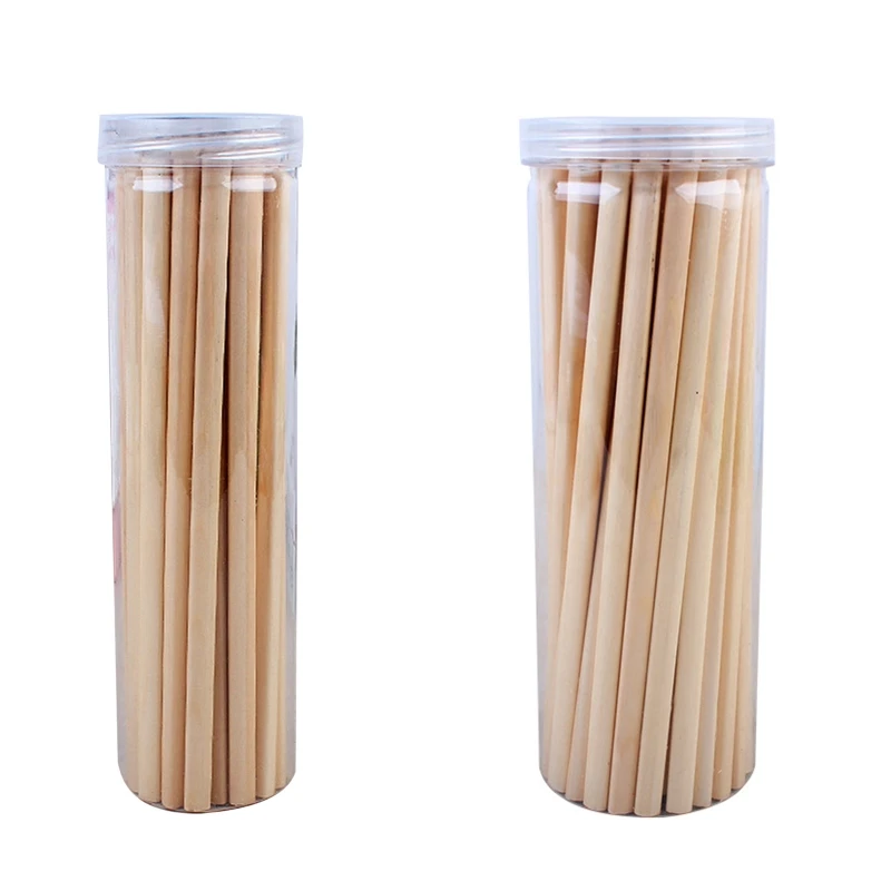 

30/50x Natural Wooden Pencils HB Durable Sketch Graphite Pencil for Kids Student