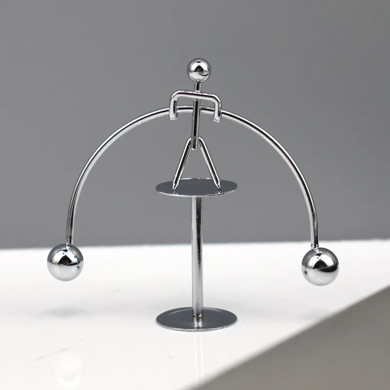 

Creative Balance Ball Kinetic Weightlifting Little Iron Man Fun Iron Art Decoration Gadget Perpetual Motion Desk Art Toy Gift