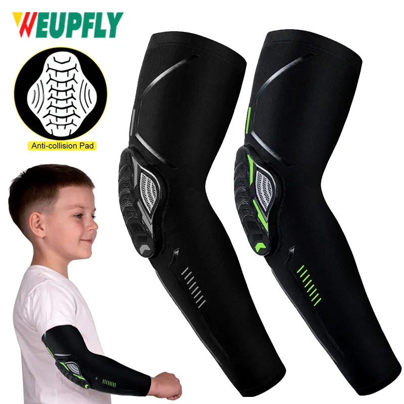 1 шт., Детские компрессионные налокотники для футбола | AliExpress