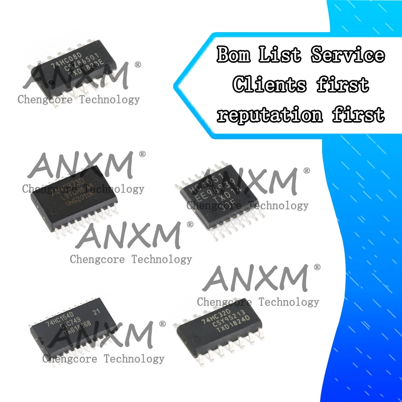 

10 Piezas 74HC373D 74HC4066D 74HC32D 74HC154D 74HC08D 74HC4051PW SOIC SOP SSOP Logic Chip and Switch Chip