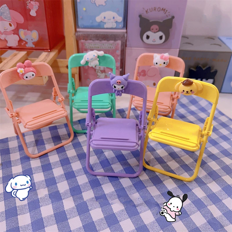 

Складная подставка для сотового телефона Kuromi Kawaii милый Sanrio сладкий почтовый Декор настольное украшение мультяшная кукла в коричнике игрушка подарок на день рождения
