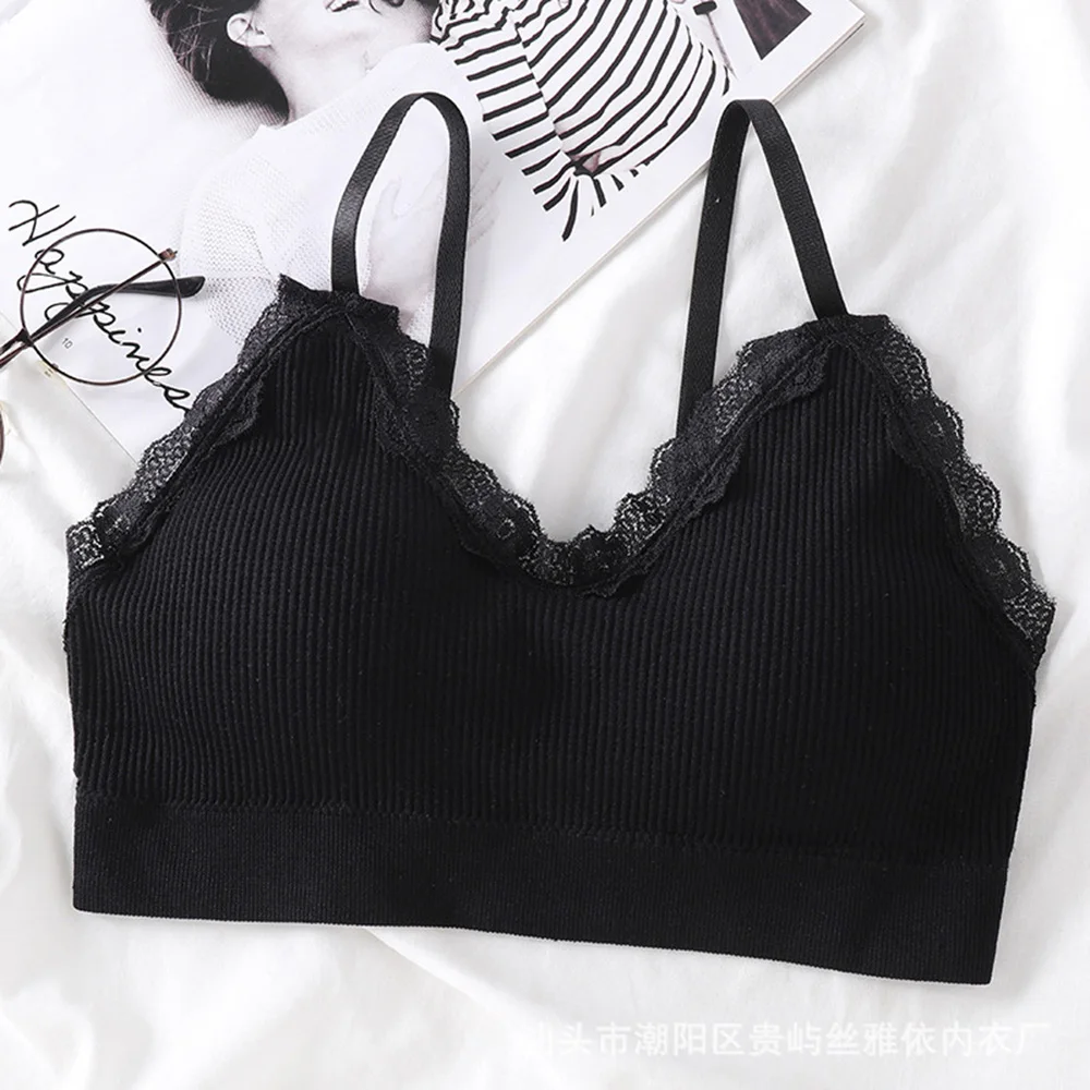 New Women Crop Top Seamless Underwear Female Sexy Lingerie Intimates Beauty Back Wrap Chest Tube Top With Removable Padded