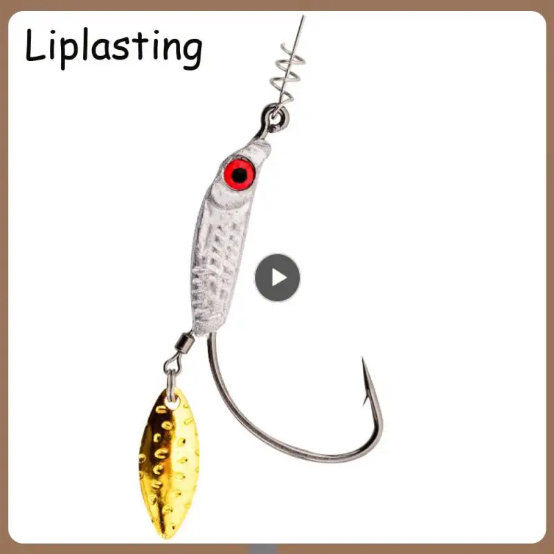 

Soft Bait Single Hook Fisheye Wide Belly Gold Slices 10g/pc High Strength Lure Hook Eye Wide Belly Gold Slices 3 Grams/piece