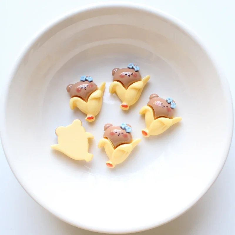 10 шт. мультяшный банан Мороженое медведь искусственный торт животное шпилька для