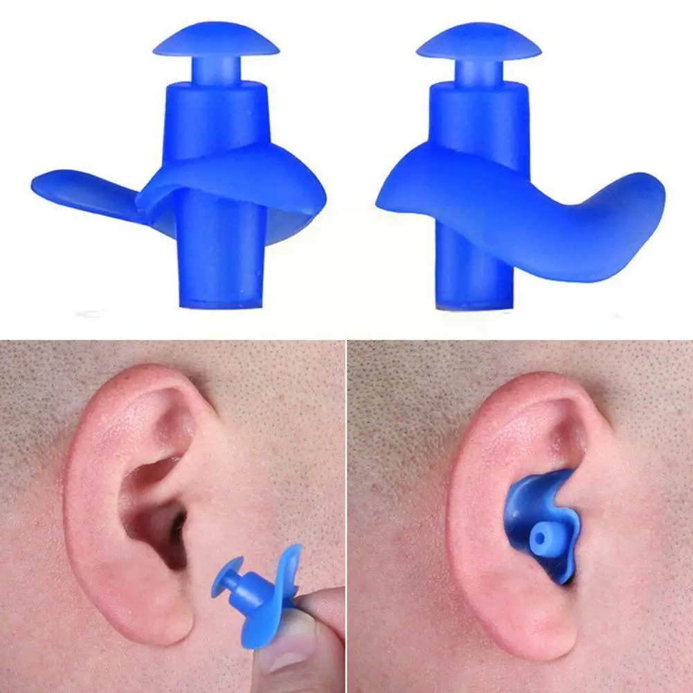 

1 Pair Diving Water Sports Swimming Accessories With Soft Collection Box Earplugs Dust-proof Sport Plugs Ear Silicone Water L0n3
