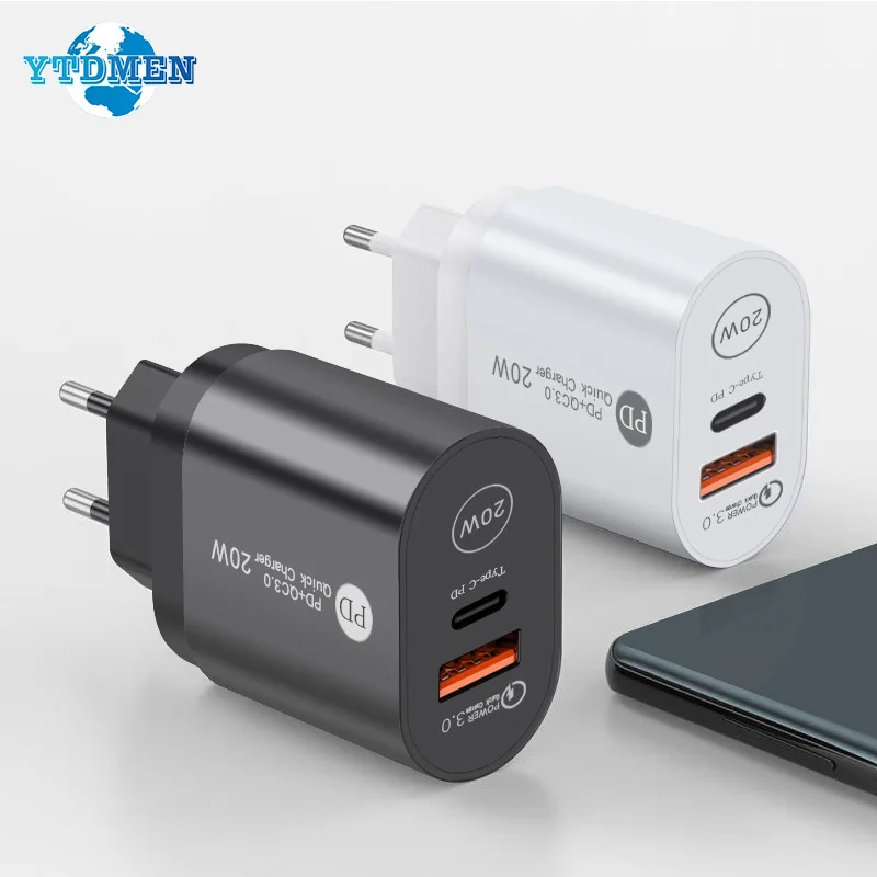 

Updated Premium 12W GaN Adapter QC3.0 Type C PD For Samsung iPhone Xiaomi Huawei MacBook Universal Quick Charger
