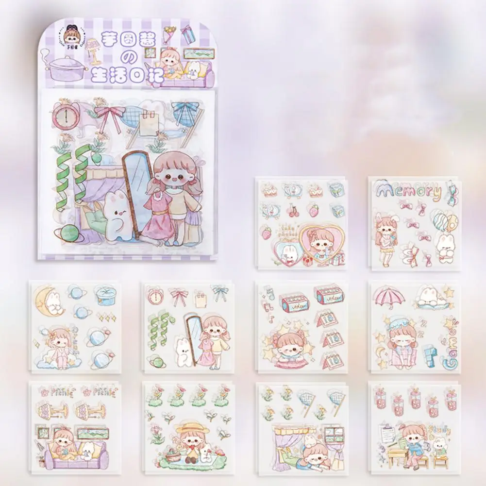 20 шт. необычный дневник блокнот планер долговечная мультяшная наклейка с