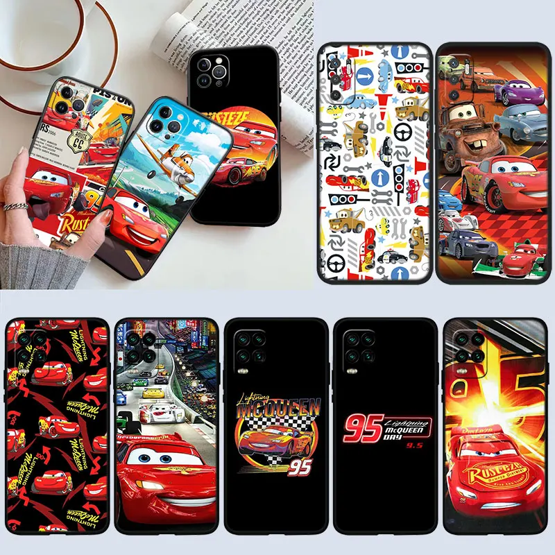 Чехол Cars Lightning McQueen для Samsung Galaxy Note 8 9 10 20 Ultra Lite Plus A03 A06 A16 M35 A11 M21 J7 J8 Prime Pro Quantum 2