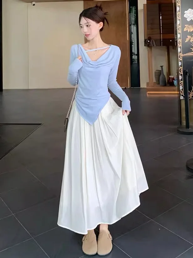 Осенний новый топ больших размеров для пухлых девочек нежный темперамент