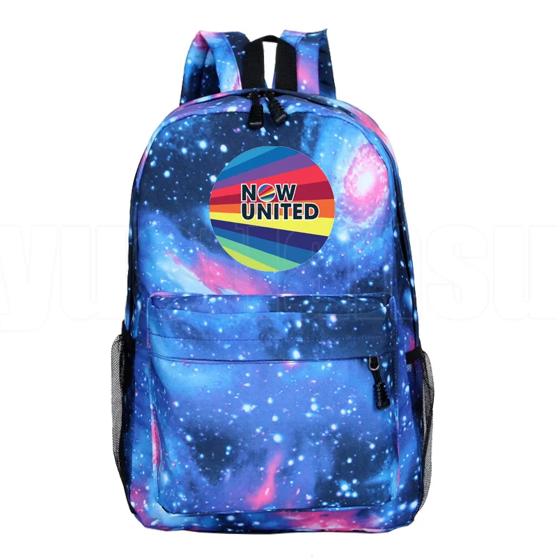 

NU Team Now United-Better Album Backpack Women Hip Hop Girls Travel Bag Now United Lyrics Bookbag Laptop School Bags for Teenage