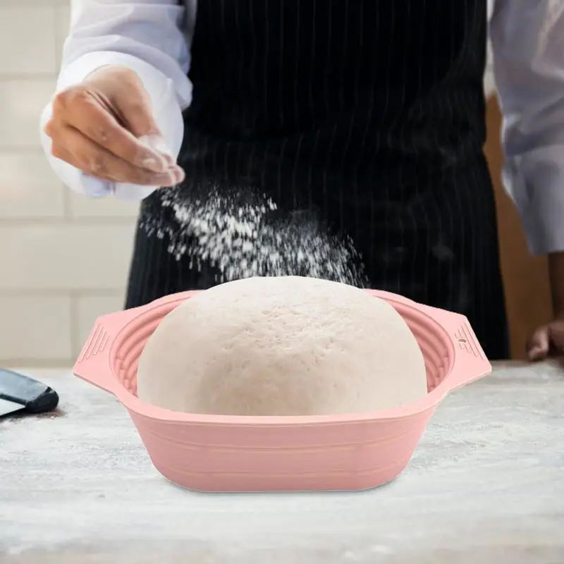 Круглая/Овальная плетеная корзина для брожения теста хлеба Baneton силиконовая
