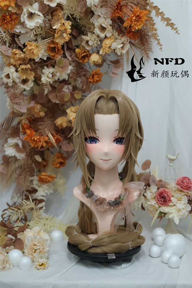 

(kronstadt) Full head super sweet female resin crossdressing BJD Doll kig cosplay kigurumi mask