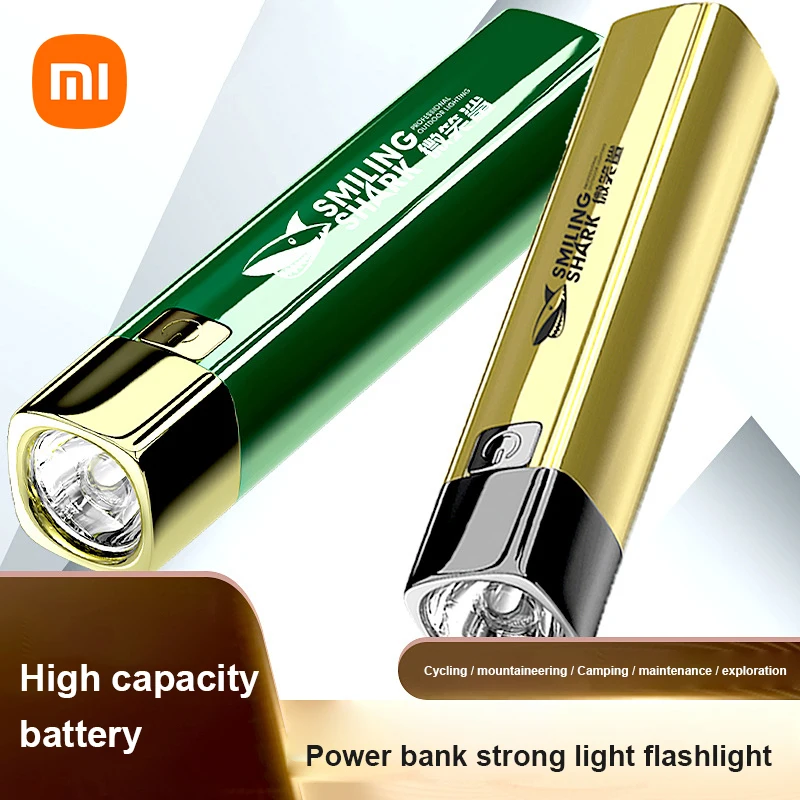 

Светодиодный фонарик Xiaomi, суперъяркий фонарь с аккумулятором и зарядкой через USB, для ночных поездок, кемпинга, охоты, внутреннего освещения