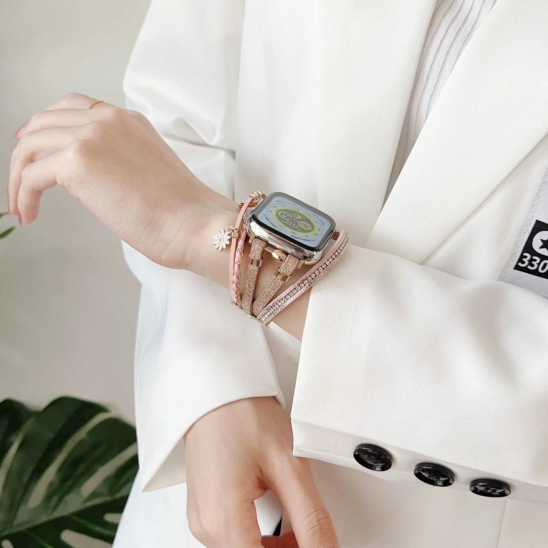 Women Metal Strap For Apple Watch Series Ultra 8 7 6 se Bracelet iWatch 49mm 45mm 41mm 40mm 44mm Band Wristband Belt Accessories