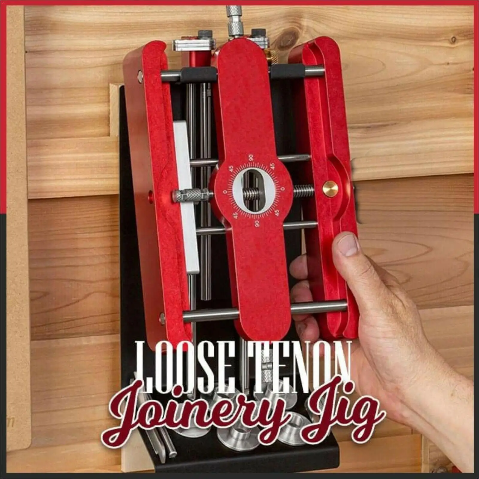 

2 in 1 All Metal Precision Mortising Jig Loose Tenon Woodworking Joinery Punch Connector Fastener Tools Doweling Locator Ji X1R0