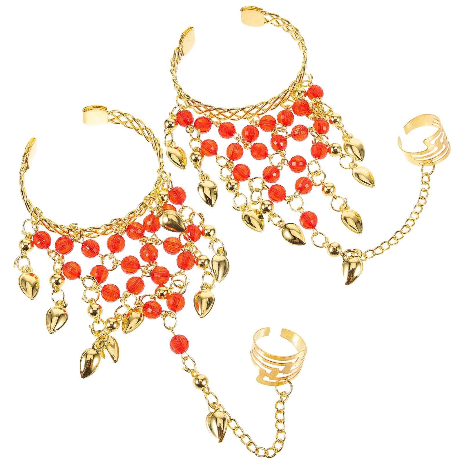 

Accessories Tassel Bracelets Belly Dance Hand Cuff Summer Clothing Bohemia Dancing Plastic Miss Beach Jewlery