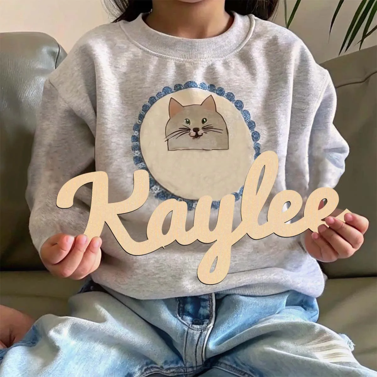 1 шт. горячая Распродажа шрифты Kaylee деревянный материал индивидуальное имя