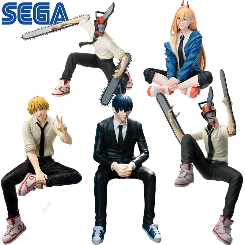 SEGA Genuine PM Chokonose Chainsaw Man Power Denji Hayakawa Aki ПВХ Аниме Фигурка Игрушка Модель Кукла