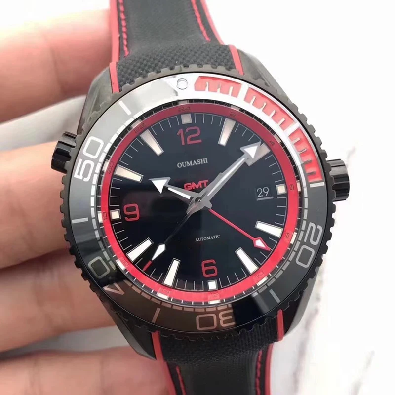 

Роскошные автоматические механические водонепроницаемые часы из нержавеющей стали 316L с календарем и сапфировым стеклом