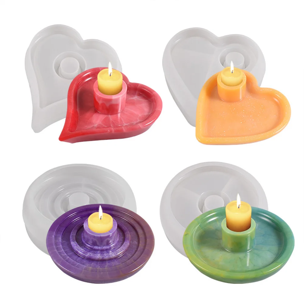 Aromatherapy Love Candlestick Mold Candle Socket Mold Decoration