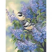 5d diamond painting lilacs and flowers and birds full drill by number kits for adults diy diamond set arts craft a0016