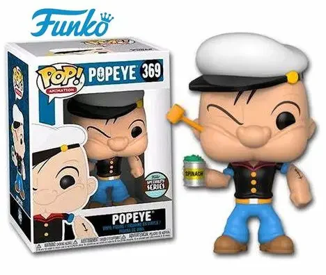 Фото FUNKO POP Мультфильм Милый POPEYE 369 #   Виниловая фигурка, коллекция моделей, куклы, игрушки для детей, подарок на Рождество и день рождения №1