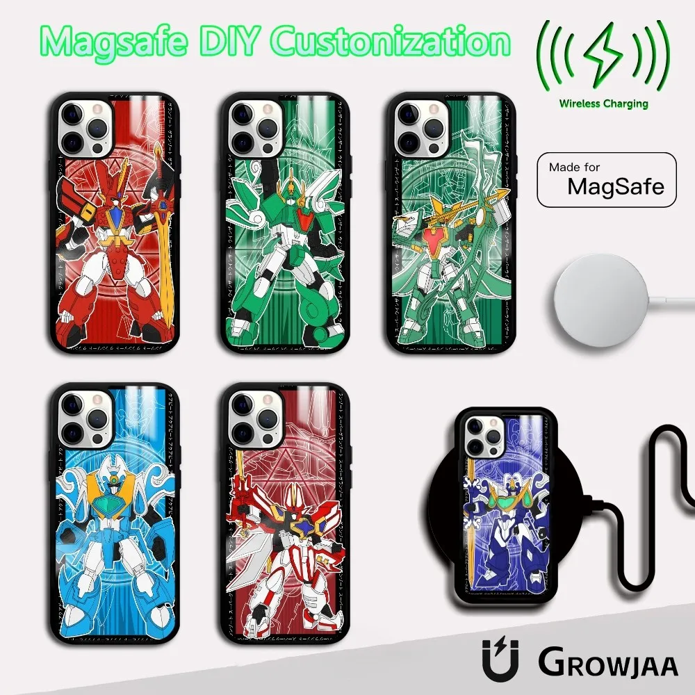 Чехол для телефона M-Mado King G-Granzort iPhone 16 15 14 13 12 11 Pro Max Plus Mini Magsafe Mirror беспроводной