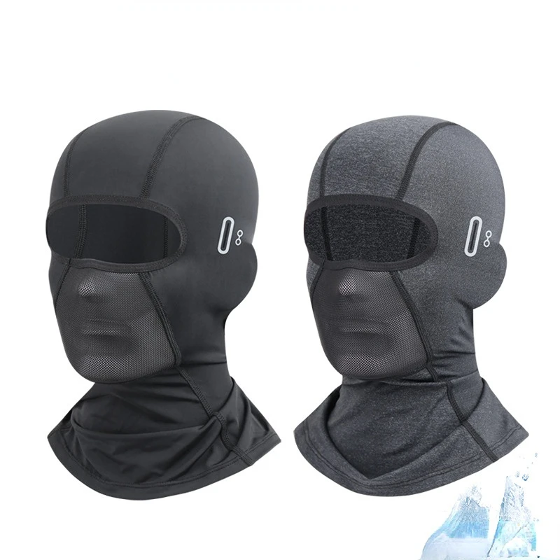 

Outdoor Riding Equipment All-pack Summer Ice Silk Head Cover Sunscreen Sunshade Strainer Breathable Face Mask Men's Windbreaker