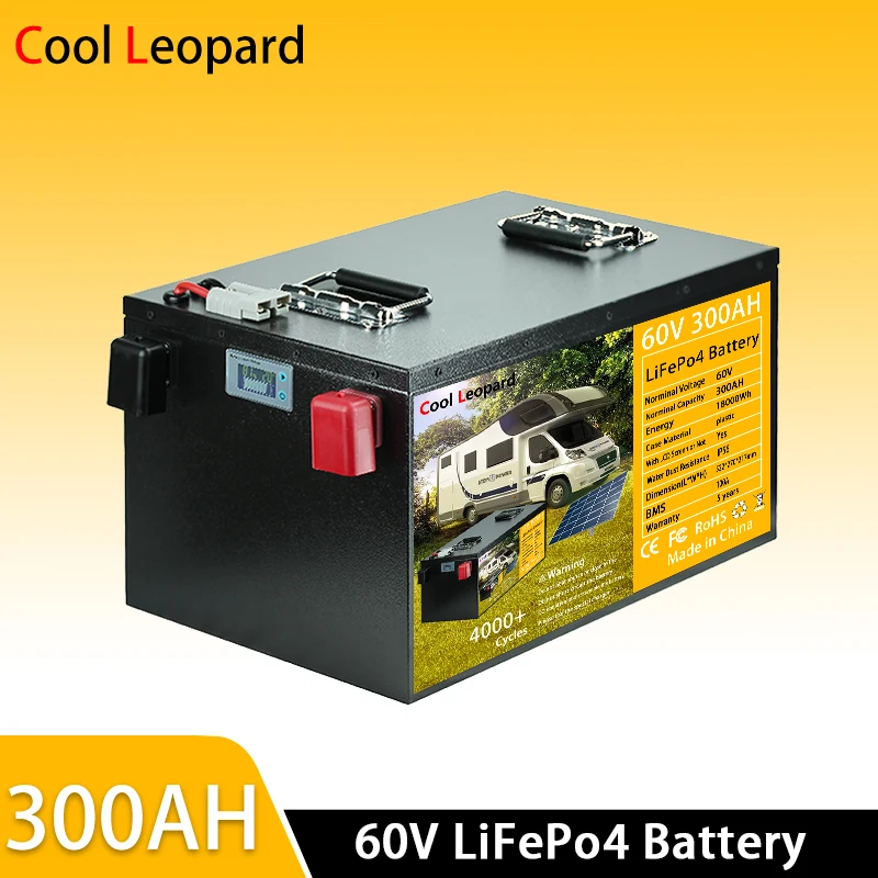 

Усовершенствованная батарея LiFePO4 60 В 7200 Ач, встроенная солнечная панель BMS Вт, подходит для домов на колесах, вилочных погрузчиков, грузовико...