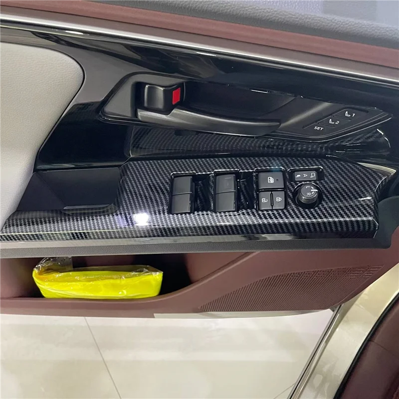 

Наклейка на переключатель из углеродного волокна и АБС-пластика для стекол, подходит для Toyota BZ4X Pro 2022