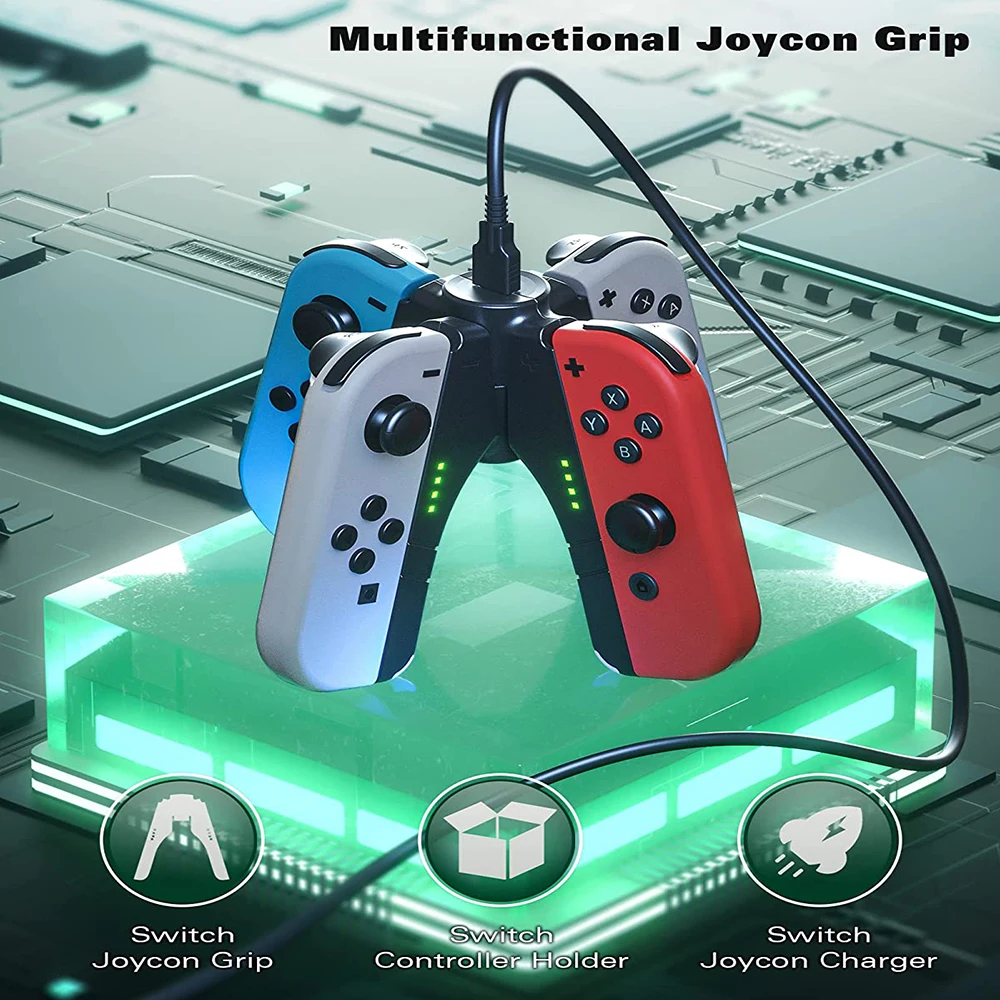 Switch OLED mini Charging Dock Grip with Type-C Port USB C For Nintendo Nintend Switch Joy Con Joycon Charger Controller images - 6
