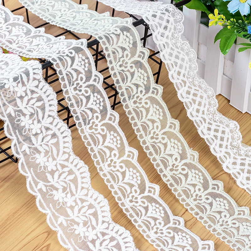 Отделка из кружевной ткани для DIY декоративная вышивка лента шитья свадебного
