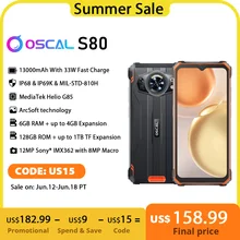 [World Premiere] Blackview Oscal S80 Rugged Phone 13000mAh Smartphone 6GB 128GB Mobile Phone Andriod 12 Waterproof CellPhone G85