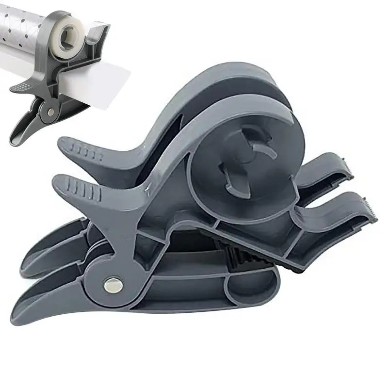 Table Clamps With Tape Dispenser Tape Cutter Easy To Cut Personal Gift Wrapping Assistant For