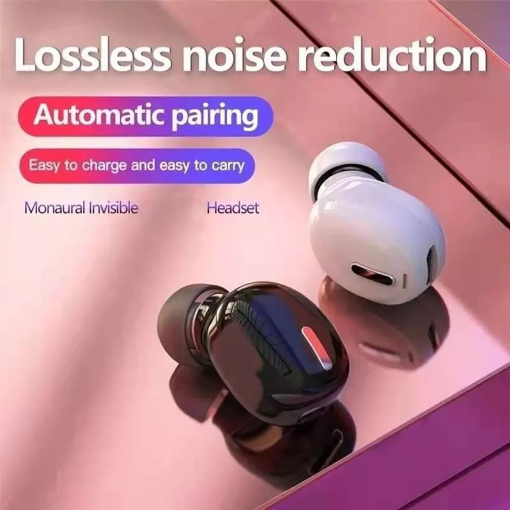 

X9 Single Ear Wireless Headphone V5.0 Wireless 5.0 Earbud Mini Touch In-Ear Headphone Stereo Sports Headphone Black / White