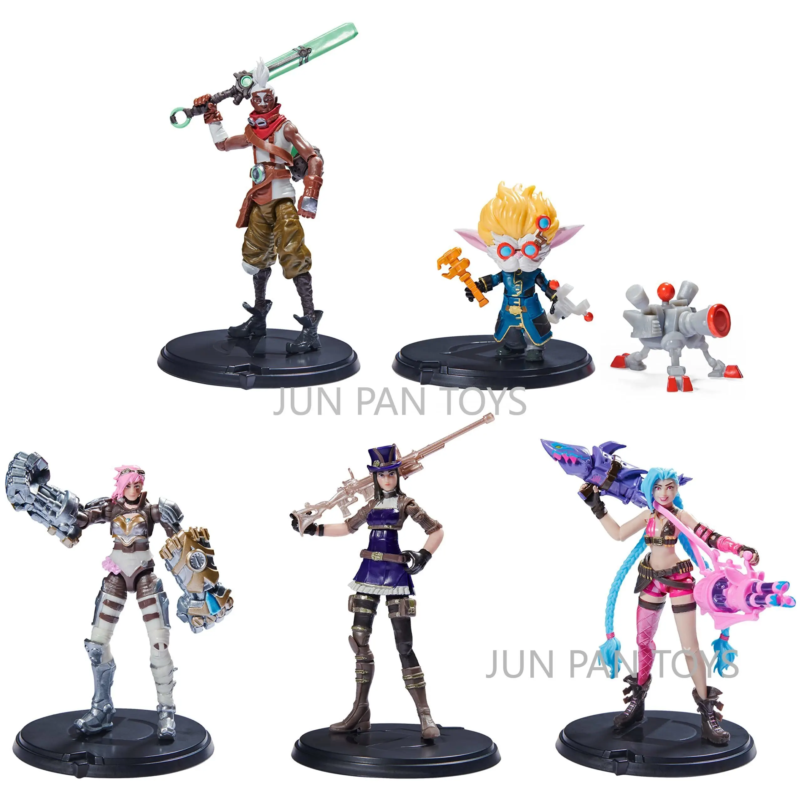 Фото League of Legends The Champion Collection Jinx Darius Yasuo Thresh Zed Классические игры Фигурка Литая под давлением настоящая металлическая оружие №4