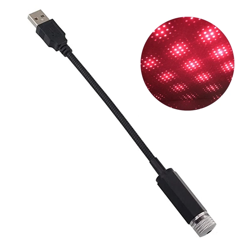 Автомобильный USB звездный красивый потолочный светильник звездное небо