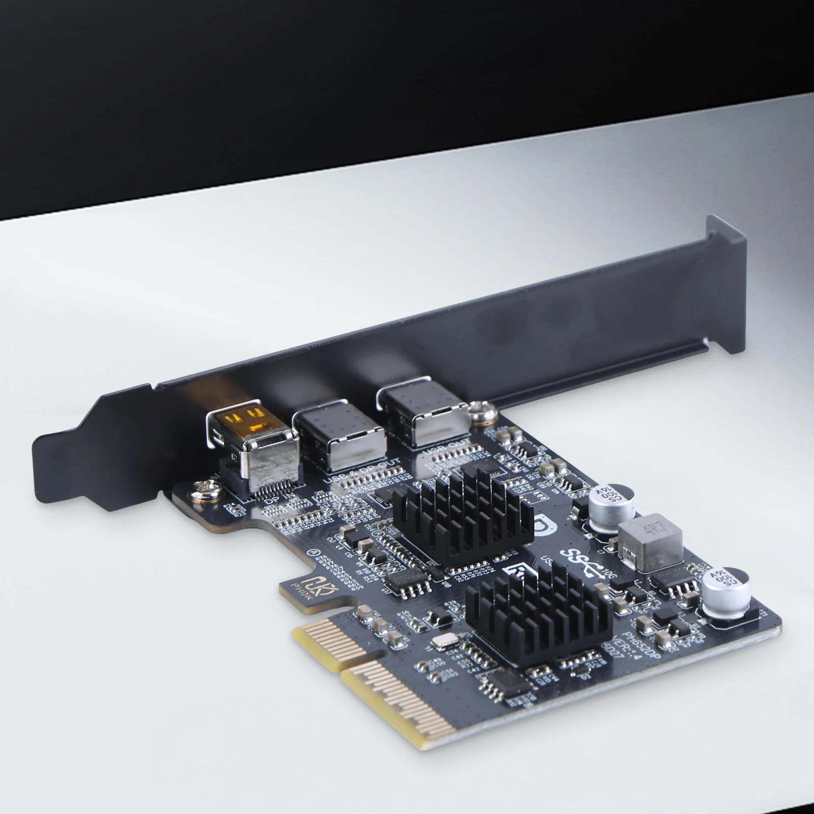 Фото Контроллер-адаптер Type-C ASM3142 USB 3.1 10 Гбит/с Gen 2, плата расширения, док-станция с двумя портами USB-C №3