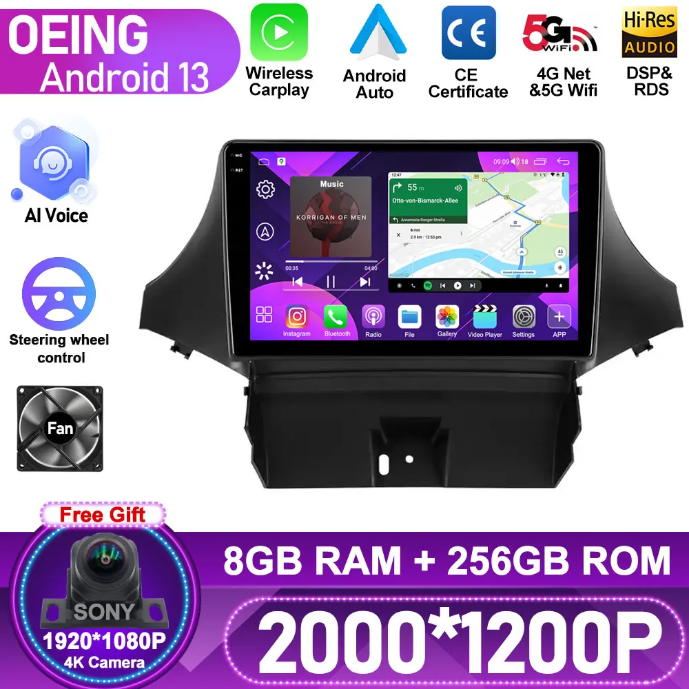 

8+256G For Chevrolet Orlando 2010 - 2018 Carplay Android Auto Car Radio Stereo Multimedia Video GPS Navigation Player BT 5.0