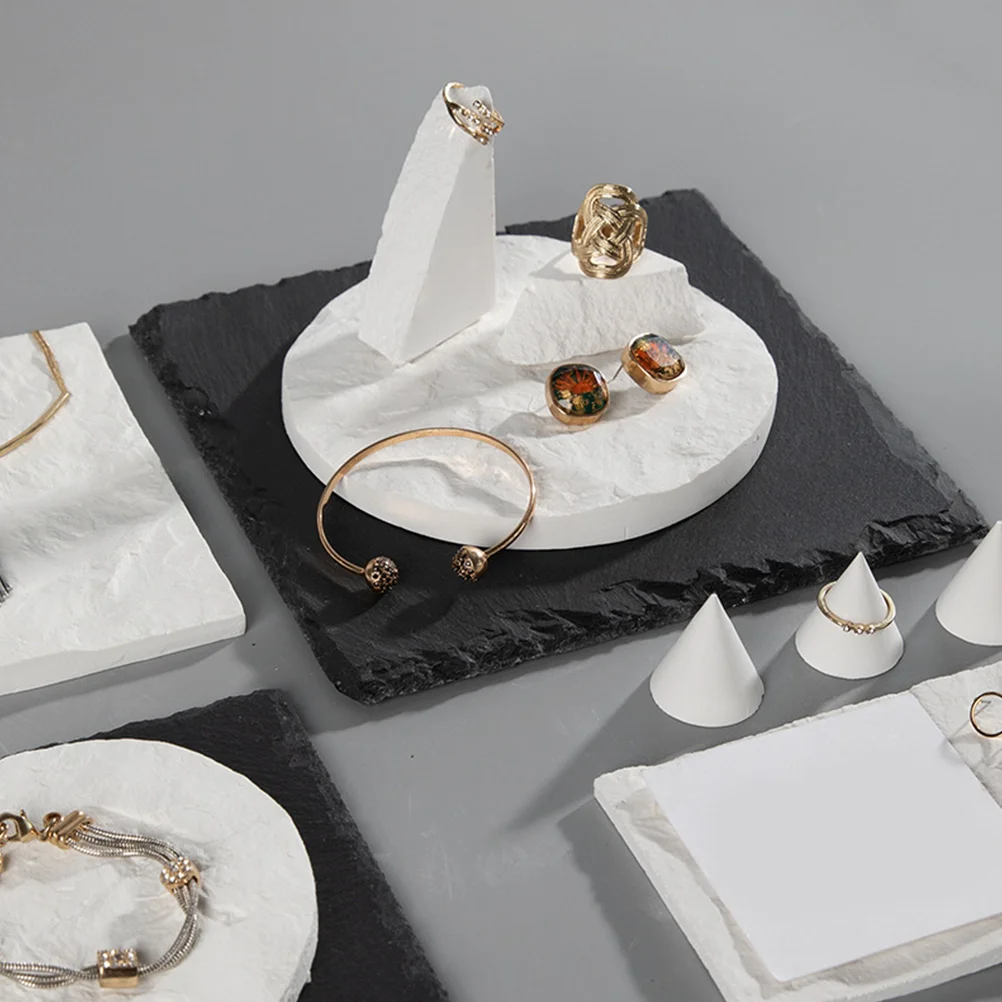 Jewelry Tray Dish Trinket Plate Slate Ring Holder Display Sushi Board Plates Tree Towers Decorative Organizer Necklace Showcase