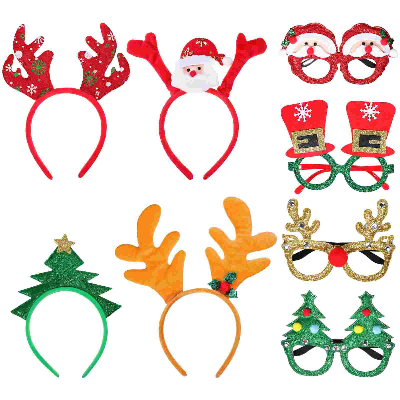

1 Set Plastic Decorative Christmas Headbands Xmas Headdress for Christmas Party Decor