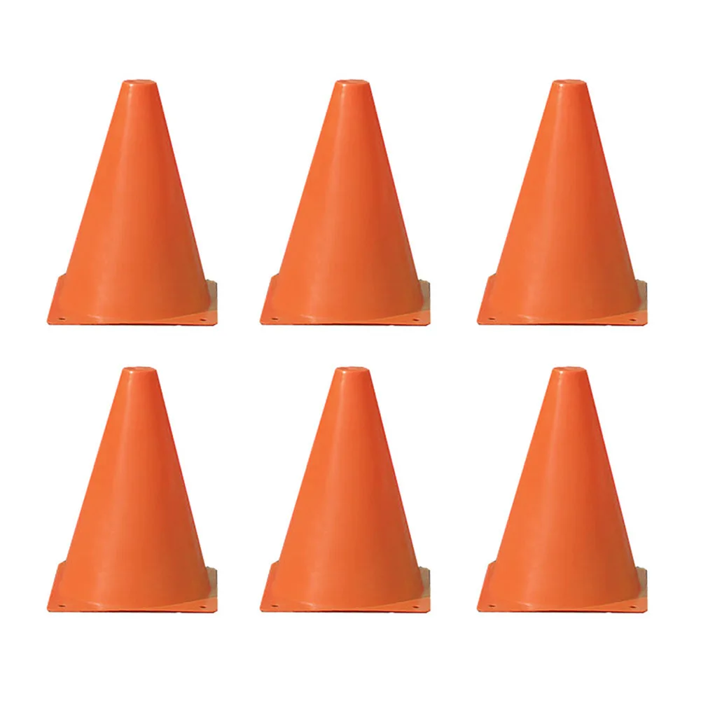 

6pcs Slalom Safety Stable Stadium Sport Equipment Football Training Anti Fall Skating Cone Obstacle Easy Carry Soccer Marker