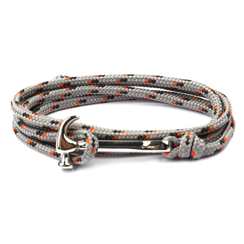 

The new Viking hammer rope bracelet couples personality fashion woven handmade rope bracelet for men and women men jewelry gifts